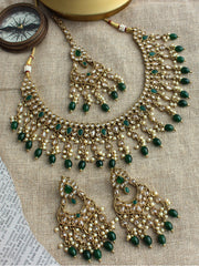 Roshini Necklace Set-Green