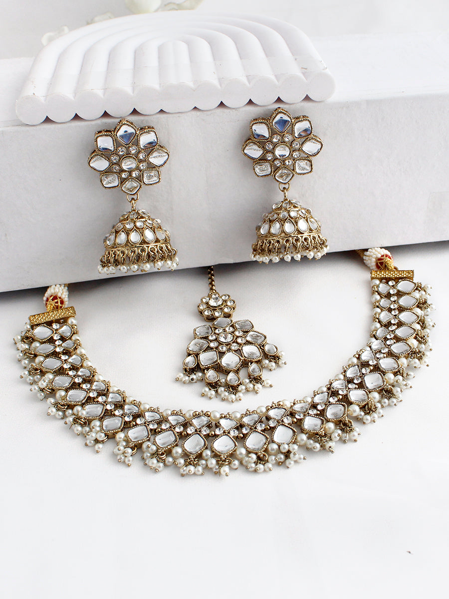 Sneha Bib Necklace Set