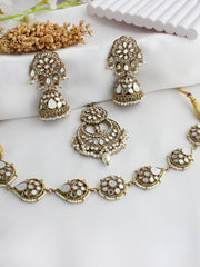 Keesha Mirror Choker Necklace Set