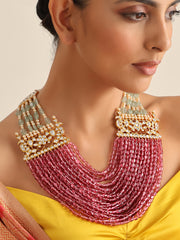 Jaisalmer Necklace-Pink