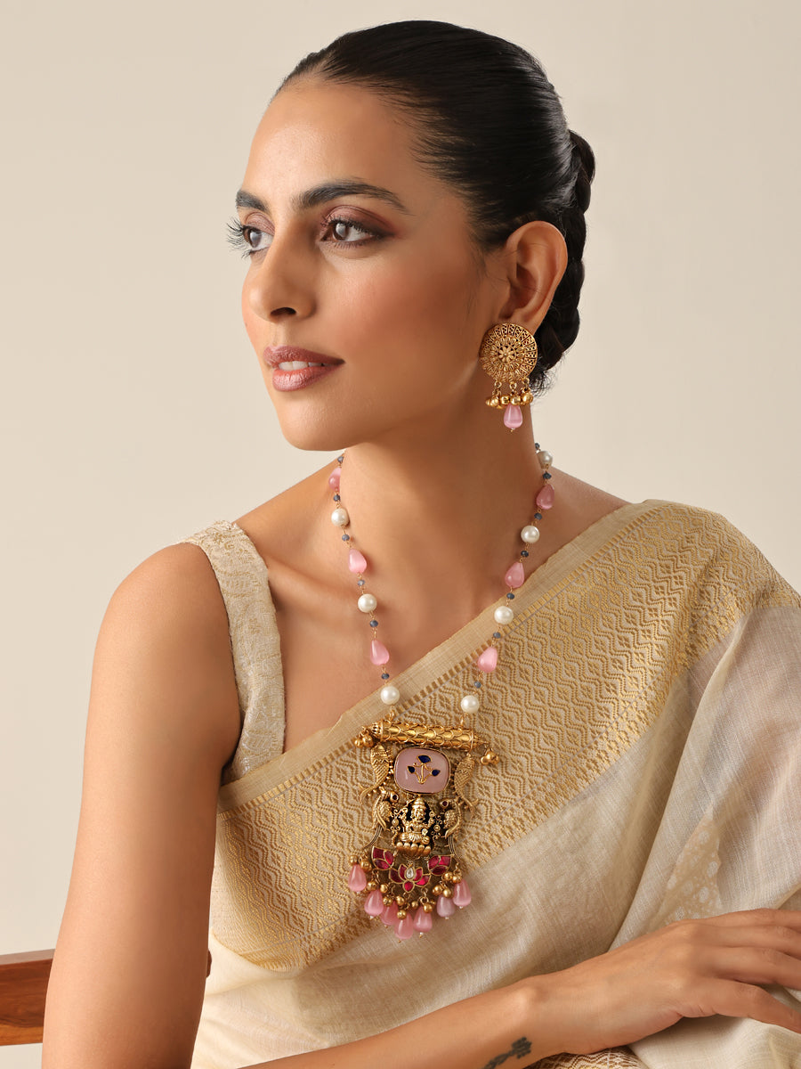 Vibhuti Long Necklace Set