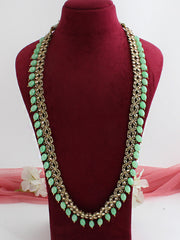 Rubina Mala Necklace-Mint Green