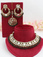 Amyra Necklace Set-Black