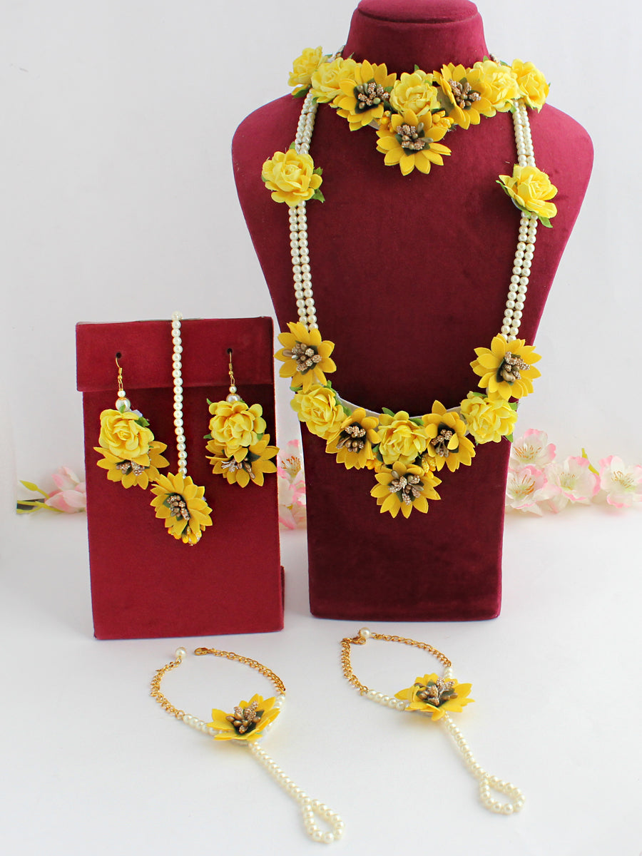 Henna Floral Bridal Set-Yellow