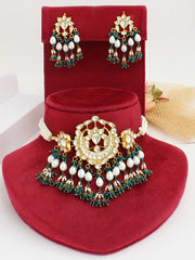 Aasha Choker Necklace Set-Gold