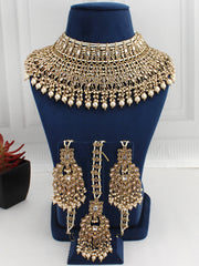 Sehar Necklace Set-Gold