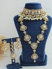 Manushi Layered Necklace Set-Pearl