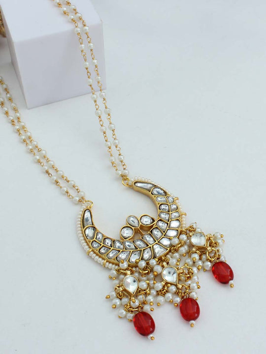 Ritu Long Necklace-red