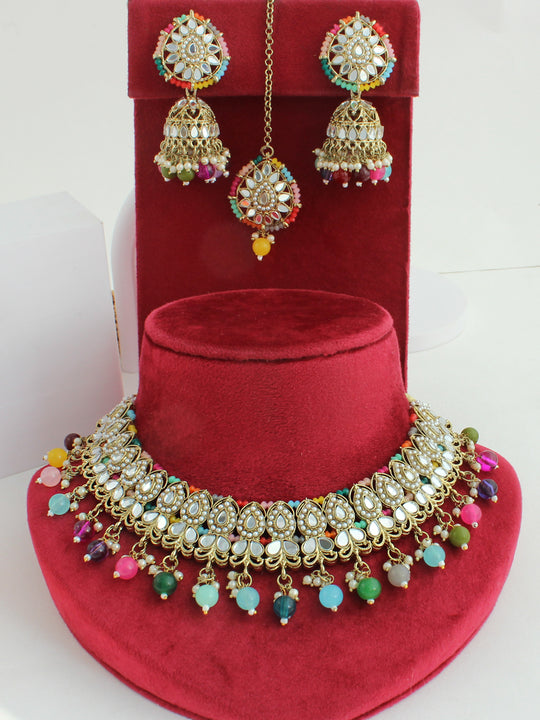 Shirin Necklace Set-Multicolor