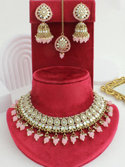 Shirin Necklace Set-Pastel Pink