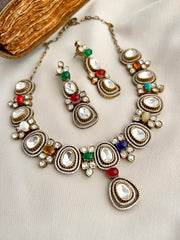 Shanvi Necklace Set-Multicolor
