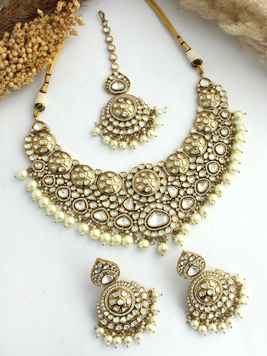 Vihana Necklace set-White