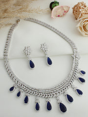 Liyana Necklace Set-Blue