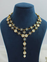 Nirvi Layered Necklace-Blue