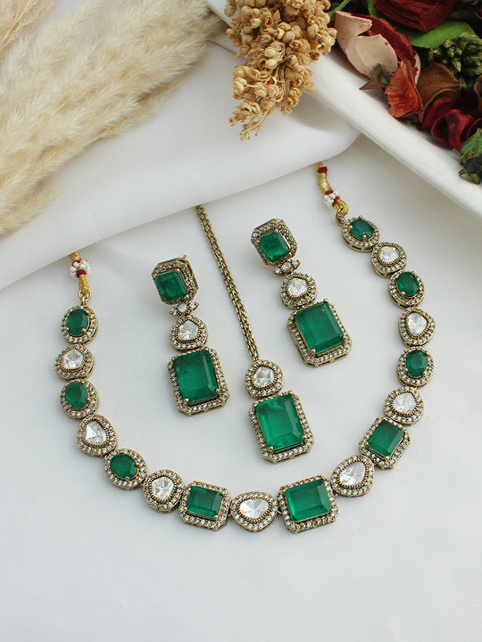 Mayra Necklace Set -Green