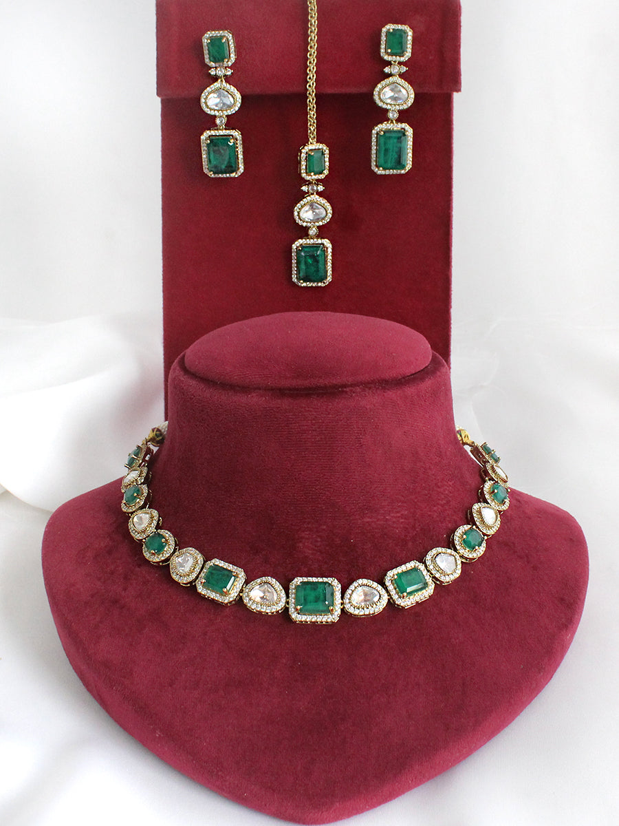 Mayra Necklace set _ Green