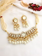 Mirika Choker Necklace-Ivory