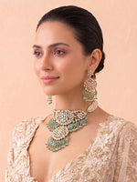 Manika Choker Necklace Set - White