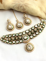 Kaisha Choker Necklace Set-Mint Green