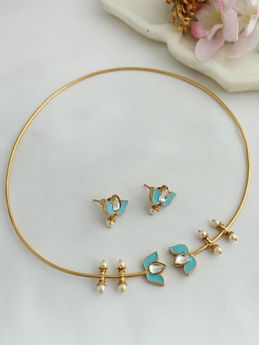 Avanti Hasli Necklace Set-Turquoise