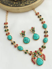 Sanvika Necklace Set -Multicolor
