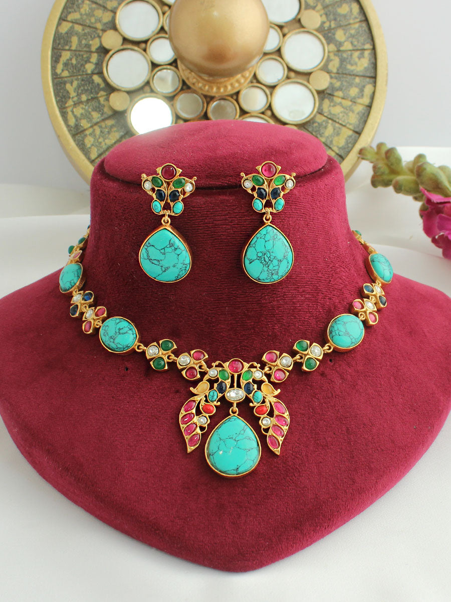 Sanvika Necklace Set -Multicolor