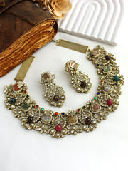 Nayab Necklace Set-Multicolor
