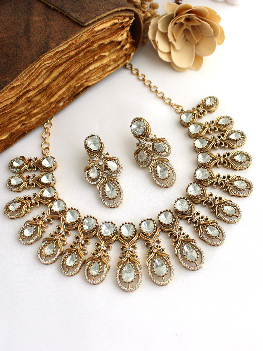 Ziana Necklace Set-Gold