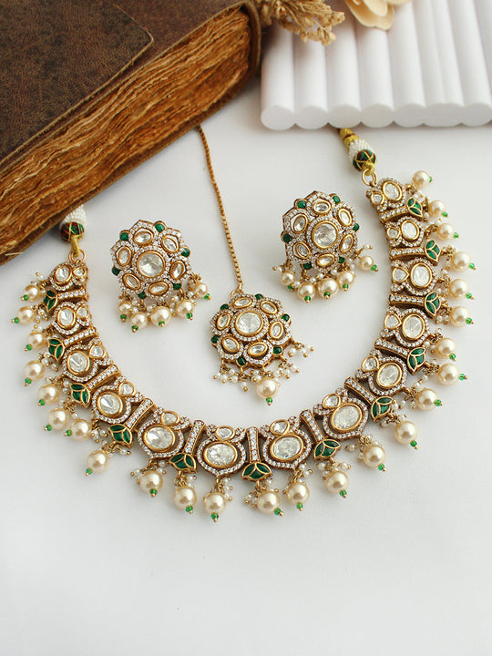 Zania Necklace Set -Green