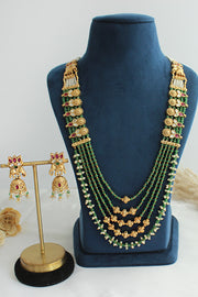 Ritanya Long Necklace Set-Mint Green