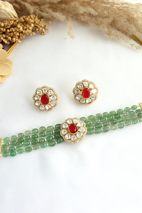 Ruhisha Choker Necklace Set-Ruhisha