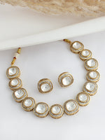 Ekisha Choker Necklace Set-White