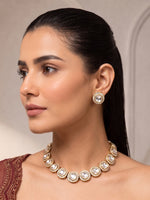 Ekisha Choker Necklace Set-White