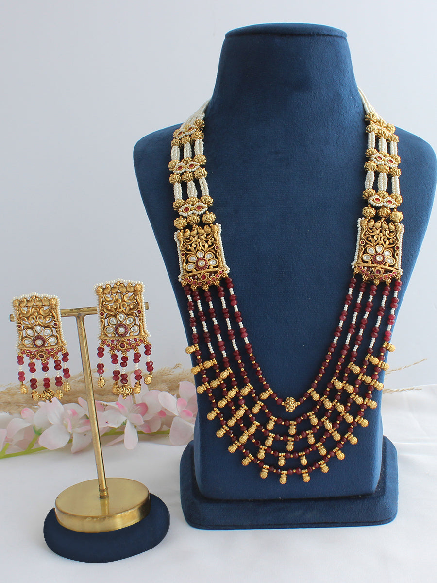 Malini Long Necklace Set-