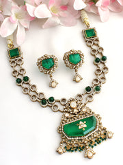 Kaisha Necklace Set-Green