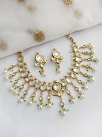 Vidhi Choker Necklace Set-Pearl