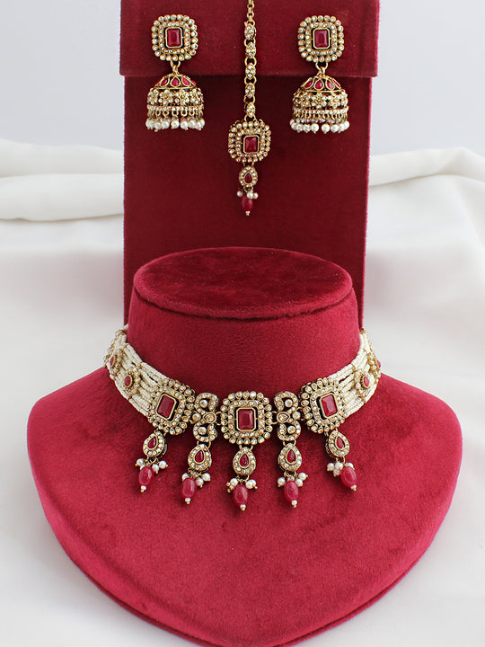 Jivika Choker Necklace Set