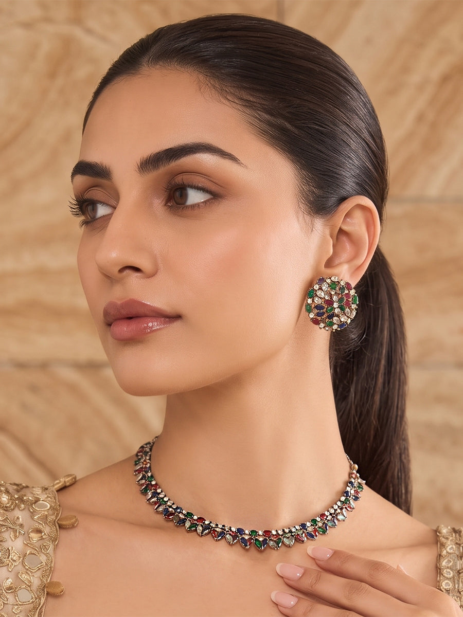 Aaria Necklace set-Multicolor