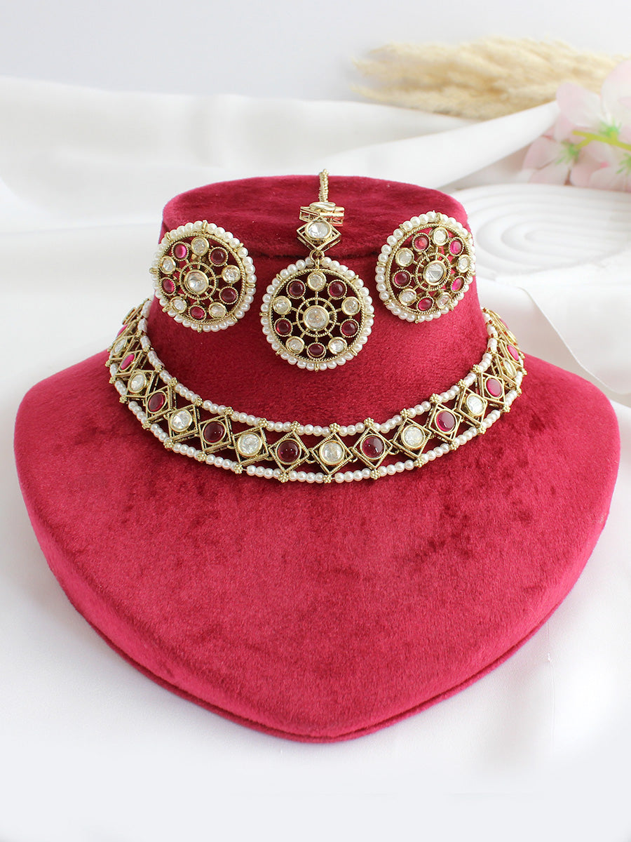 Vihani Choker Necklace set