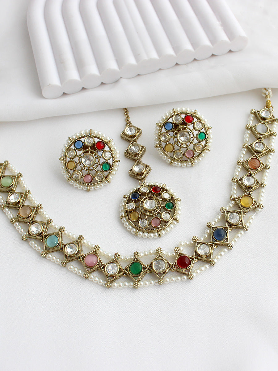 Vihani Choker Necklace set