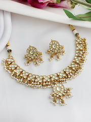 Bani Choker Necklace Set-Gold
