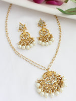 Shivi Pendant Necklace Set-Ivory