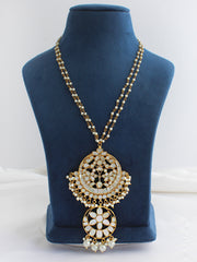 Shuchi Pendant Long Necklace-Ivory