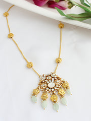 Shivina Pendant Long Necklace -Mint green