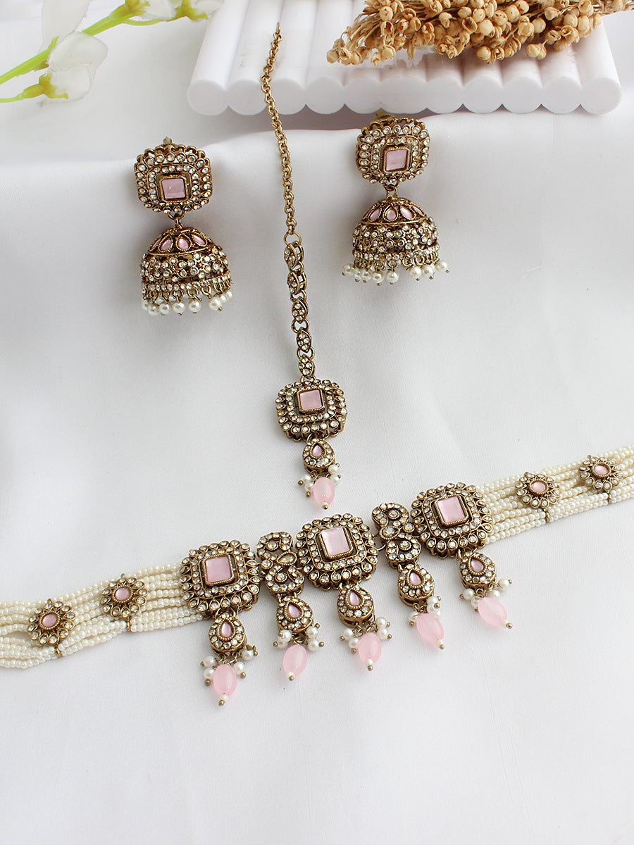 Jivika Choker Necklace Set