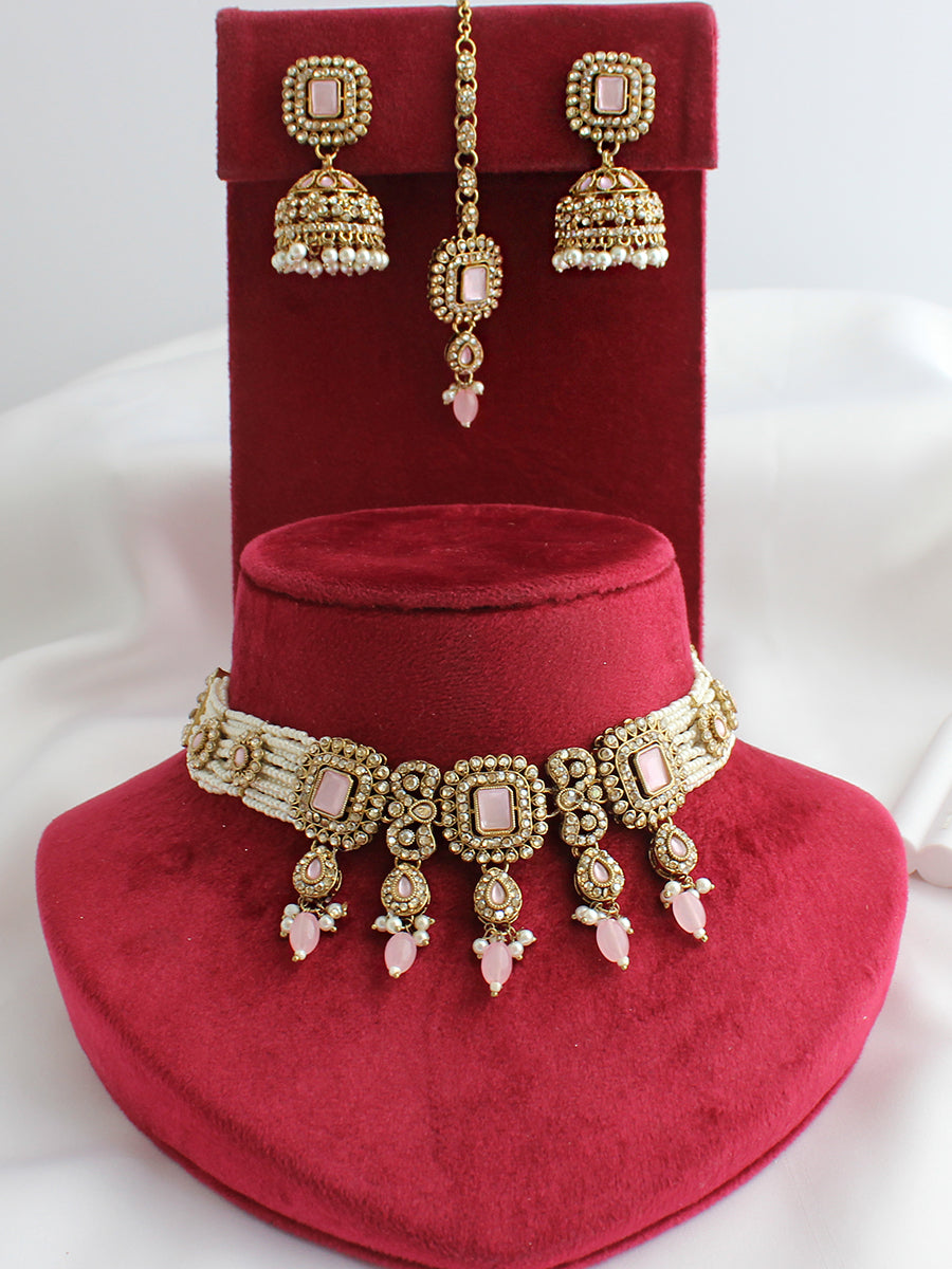 Jivika Choker Necklace Set