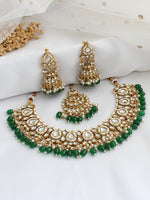 Avni Bib Necklace Set-Green