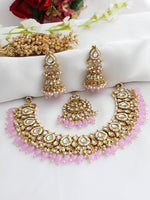 Avni Bib Necklace Set-Lavender