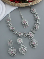 Ziana Necklace Set-Pastel Pink