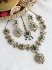 Ziana Necklace Set-Green